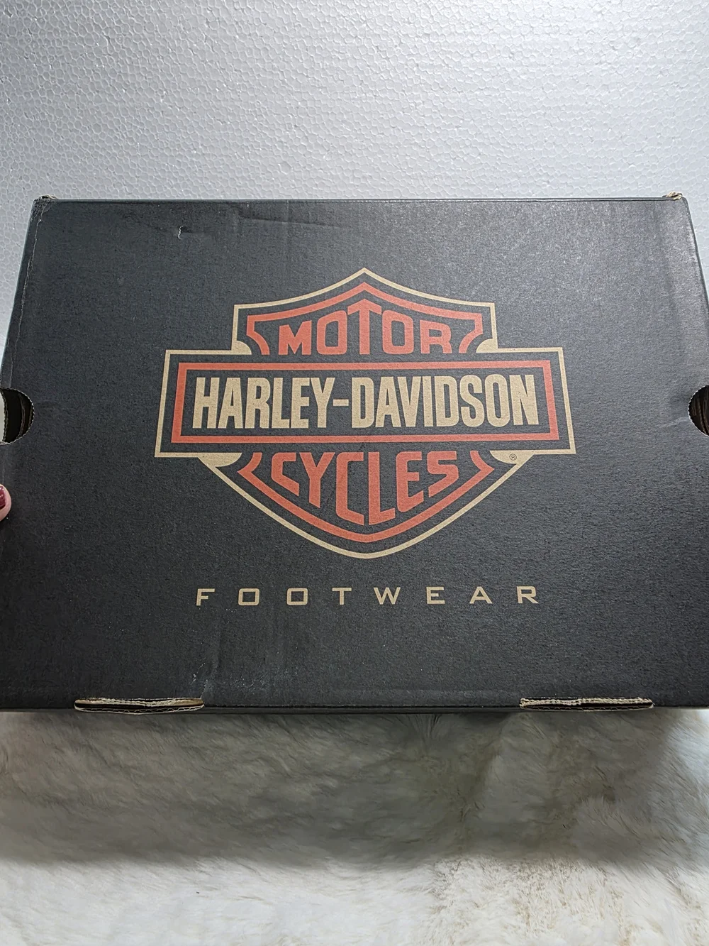 Harley‑Davidson Black Men's Leather Lace-Up Motorcycle Steel Toe Boots